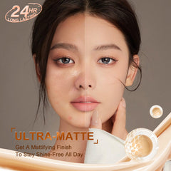 Sace Lady Ultra Matte Pro Liquid Foundation – Full Coverage, Waterproof, 24H Long-Wear