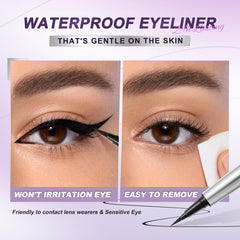 SACE LADY PRO ZONE Waterproof Ultra-Fine Black Liquid Eyeliner – Quick-Drying, Smudge-Proof, No Irritation
