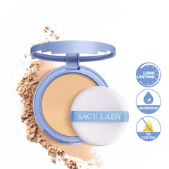 Oil Control Waterproof Pressed Face Powder | Matte Finish, Long-Lasting Shine-Free Wear
