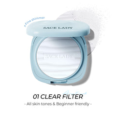 SACE LADY Oil Control Pressed Powder β Ultra-Fine, Blurring Matte Finish, Long-Lasting & Lightweight