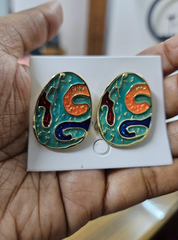 Classical Ocean Plate Earring