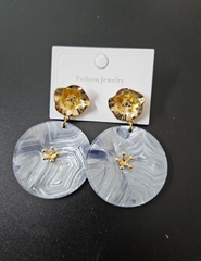 Ocean Shell Golden Earrings