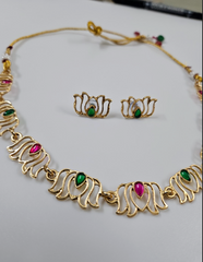 Heritage Golden Lotus Necklace